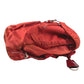 PRADA Triangle Logo Plate Backpack Nylon Unisex Red