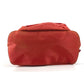 PRADA Triangle Logo Plate Backpack Nylon Unisex Red
