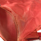 PRADA Triangle Logo Plate Backpack Nylon Unisex Red