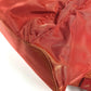 PRADA Triangle Logo Plate Backpack Nylon Unisex Red