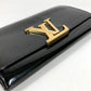 LOUIS VUITTON M61316 Vernis Portefeuille Louise Flap Long Wallet กระเป๋าสตางค์ใบยาว หนังแก้ว Unisex สีดำ