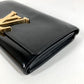 LOUIS VUITTON M61316 Vernis Portefeuille Louise Flap Long Wallet กระเป๋าสตางค์ใบยาว หนังแก้ว Unisex สีดำ