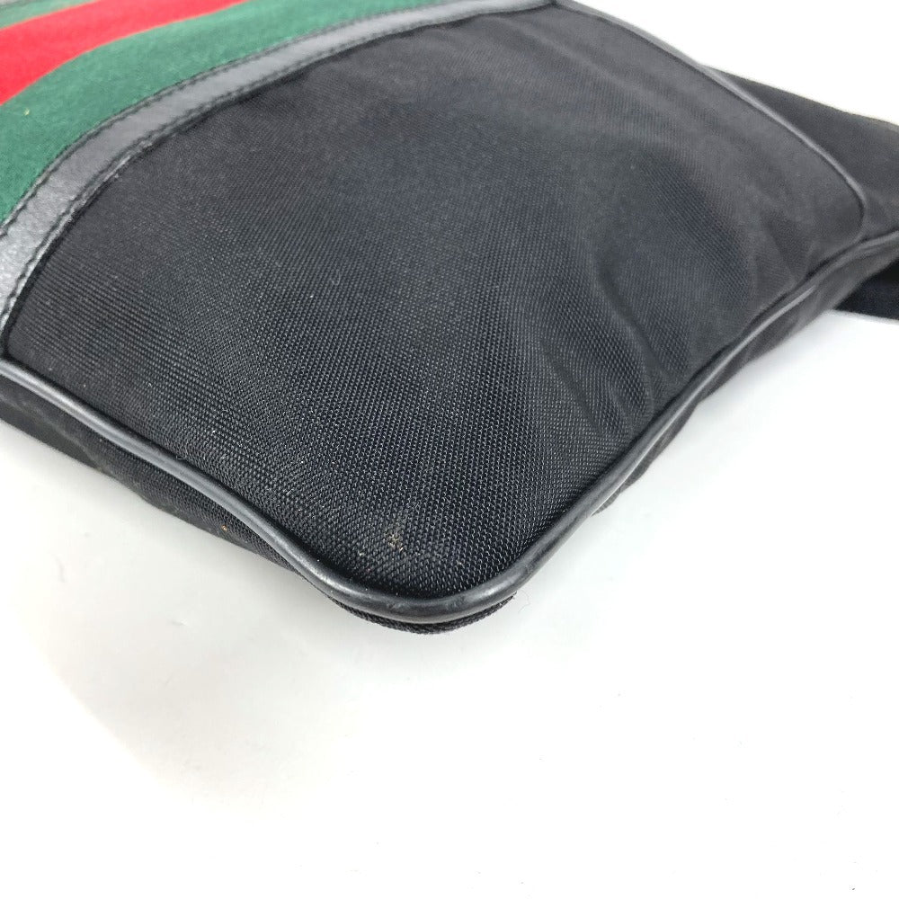 GUCCI 181067 GG ロゴ カバン 斜め掛け ショルダーバッグ ナイロン ユニセックス ブラック
