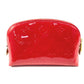 LOUIS VUITTON M90172 Monogram Vernis Pochette Cosmetique Makeup Pouch Pouch Multi-purpose Pouch Cosmetic Pouch Monogram Vernis Unisex Cerise Red