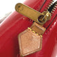 LOUIS VUITTON M90172 Monogram Vernis Pochette Cosmetique Makeup Pouch Pouch Multi-purpose Pouch Cosmetic Pouch Monogram Vernis Unisex Cerise Red