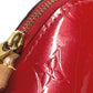 LOUIS VUITTON M90172 Monogram Vernis Pochette Cosmetique Makeup Pouch Pouch Multi-purpose Pouch Cosmetic Pouch Monogram Vernis Unisex Cerise Red