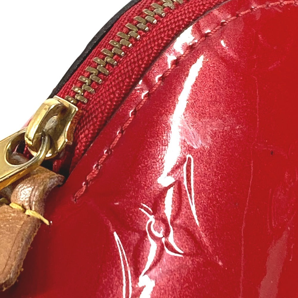 LOUIS VUITTON M90172 Monogram Vernis Pochette Cosmetique Makeup Pouch Pouch Multi-purpose Pouch Cosmetic Pouch Monogram Vernis Unisex Cerise Red
