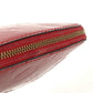 LOUIS VUITTON M90172 Monogram Vernis Pochette Cosmetique Makeup Pouch Pouch Multi-purpose Pouch Cosmetic Pouch Monogram Vernis Unisex Cerise Red