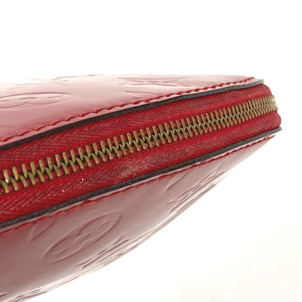 LOUIS VUITTON M90172 Monogram Vernis Pochette Cosmetique Makeup Pouch Pouch Multi-purpose Pouch Cosmetic Pouch Monogram Vernis Unisex Cerise Red