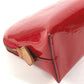 LOUIS VUITTON M90172 Monogram Vernis Pochette Cosmetique Makeup Pouch Pouch Multi-purpose Pouch Cosmetic Pouch Monogram Vernis Unisex Cerise Red