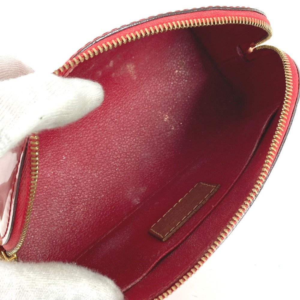 LOUIS VUITTON M90172 Monogram Vernis Pochette Cosmetique Makeup Pouch Pouch Multi-purpose Pouch Cosmetic Pouch Monogram Vernis Unisex Cerise Red