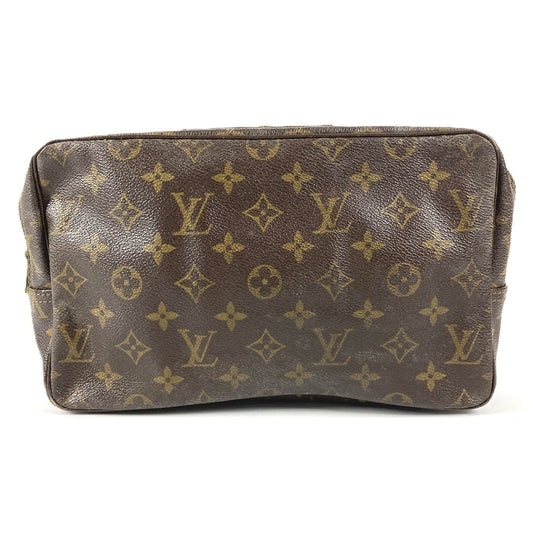 LOUIS VUITTON M47522 モノグラム トゥルーストワレット28 トゥルーストワレット 28 メイクポーチ 化粧ポーチ クラッチバッグ セカンドバッグ 化粧ポーチ モノグラムキャンバス ユニセックス ブラウン