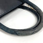 CHANEL ヴィンテージ Vステッチ ロゴ カバン トートバッグ CC ココマーク チャーム付き ハンドバッグ レザー ユニセックス ブラック