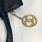 CHANEL ヴィンテージ Vステッチ ロゴ カバン トートバッグ CC ココマーク チャーム付き ハンドバッグ レザー ユニセックス ブラック