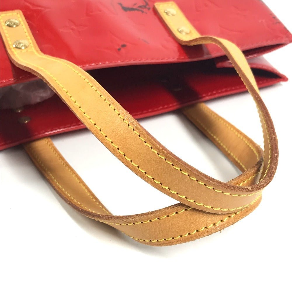 LOUIS VUITTON M91086 モノグラムヴェルニ リードMM リード MM 縦型 カバン トートバッグ ショルダーバッグ モノグラムヴェルニキャンバス レディース ルージュ レッド