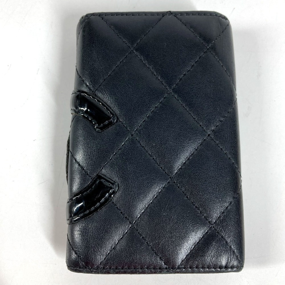 CHANEL A26723 Cambon Line CC Coco Mark 6-Key Holder Leather Women's Black