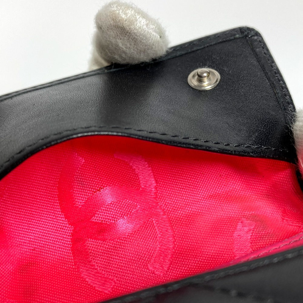 CHANEL A26723 Cambon Line CC Coco Mark 6-Key Holder Leather Women's Black