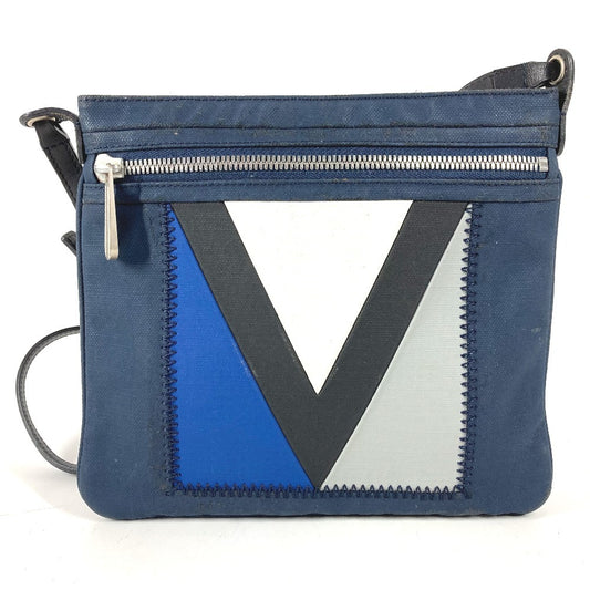 LOUIS VUITTON M80701 ヴィトンカップ LVcup ジェノワ カバン 斜め掛け ショルダーバッグ コーティングキャンバス ユニセックス ネイビー