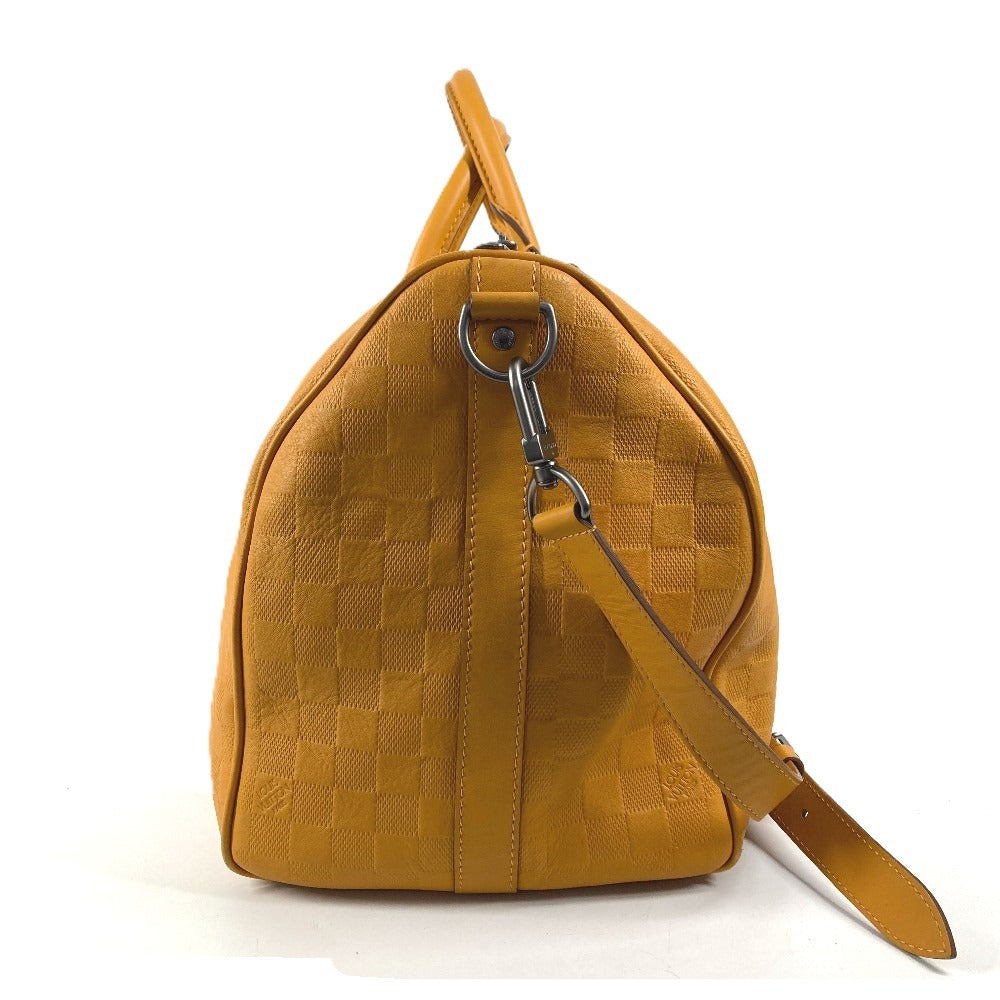 LOUIS VUITTON N41217 ダミエアンフィニ キーポルバンドリエール45 キーポルバンドリエール 45 カバン ハンドバッグ 旅行バッグ トラベルバッグ 2WAYバッグ ショルダーバッグ ボストンバッグ ダミエアンフィニレザー ユニセックス ソラール イエロー