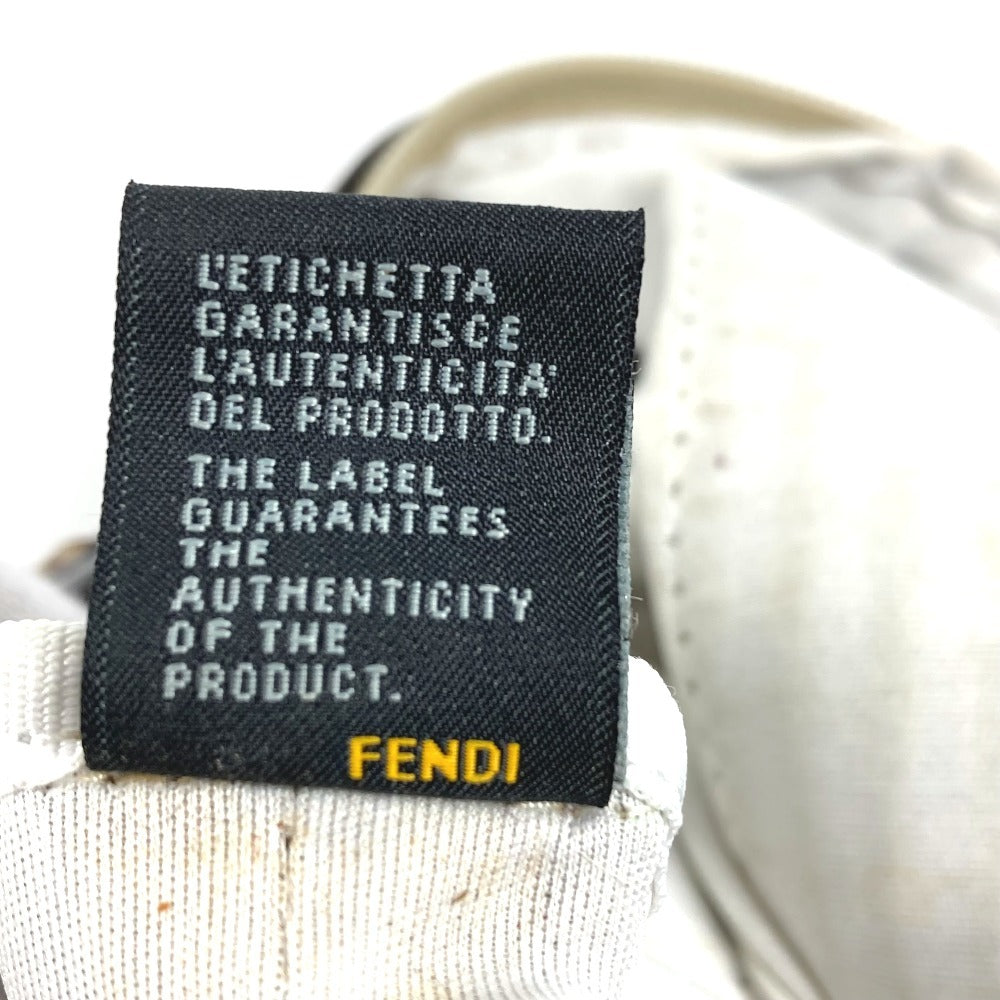 FENDI 7VA240 Pouch Included Logo Zucchino Bag Tote Bag Shoulder Bag Handbag Shoulder Bag Nylon Unisex Beige