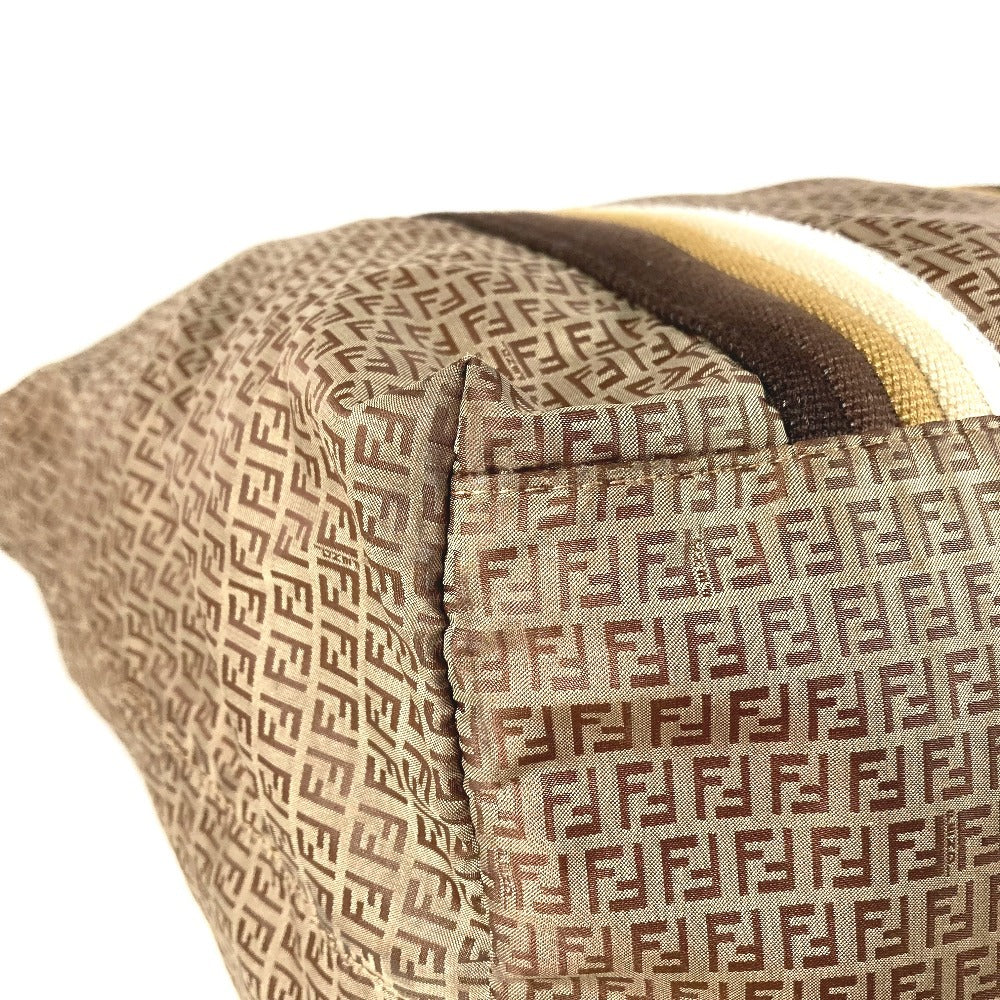 FENDI 7VA240 Pouch Included Logo Zucchino Bag Tote Bag Shoulder Bag Handbag Shoulder Bag Nylon Unisex Beige