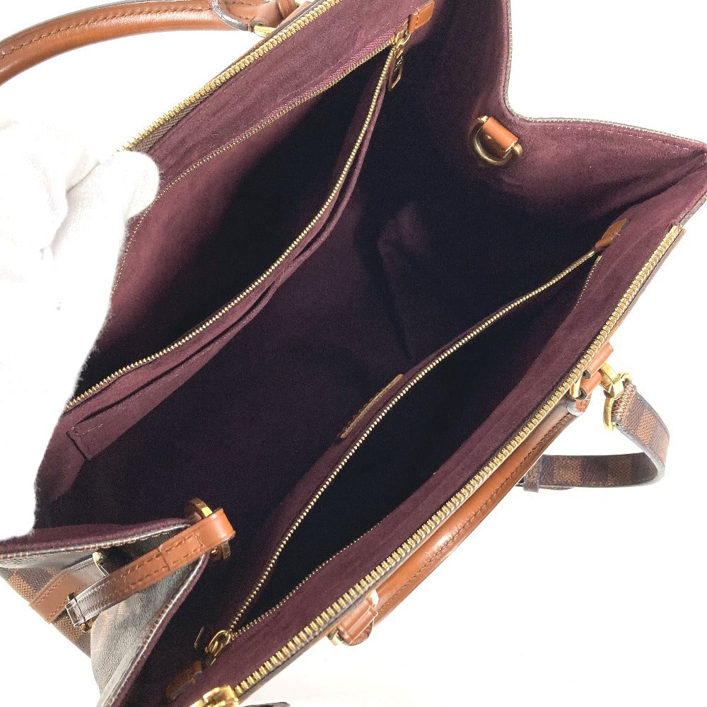 LOUIS VUITTON N41337 ダミエ グリニッジ カバン 2WAYバッグ ハンドバッグ トートバッグ ショルダーバッグ ダミエキャンバス ユニセックス エベヌ ブラウン