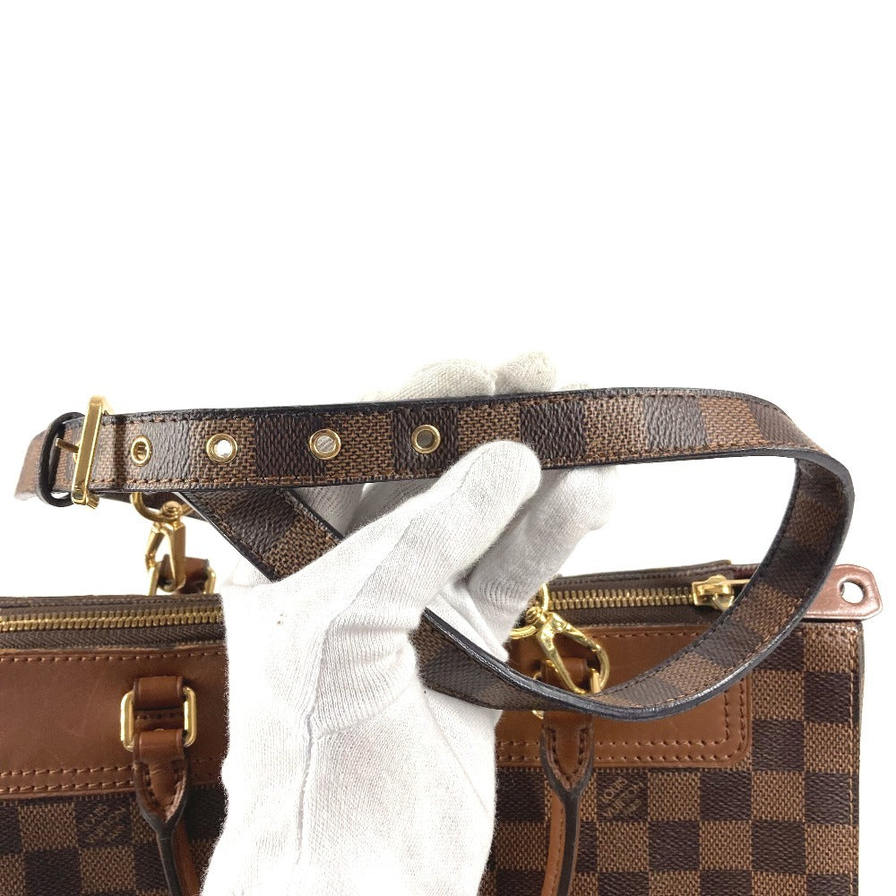 LOUIS VUITTON N41337 ダミエ グリニッジ カバン 2WAYバッグ ハンドバッグ トートバッグ ショルダーバッグ ダミエキャンバス ユニセックス エベヌ ブラウン