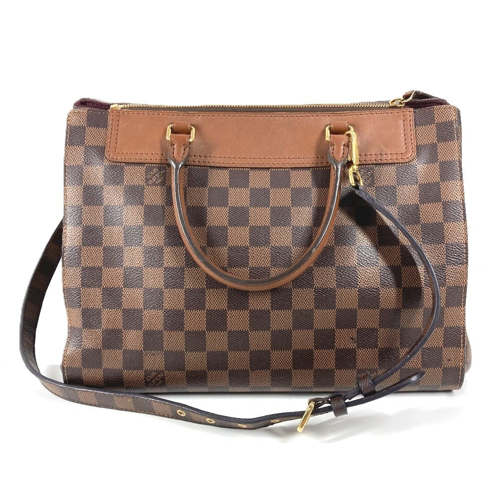 LOUIS VUITTON N41337 ダミエ グリニッジ カバン 2WAYバッグ ハンドバッグ トートバッグ ショルダーバッグ ダミエキャンバス ユニセックス エベヌ ブラウン