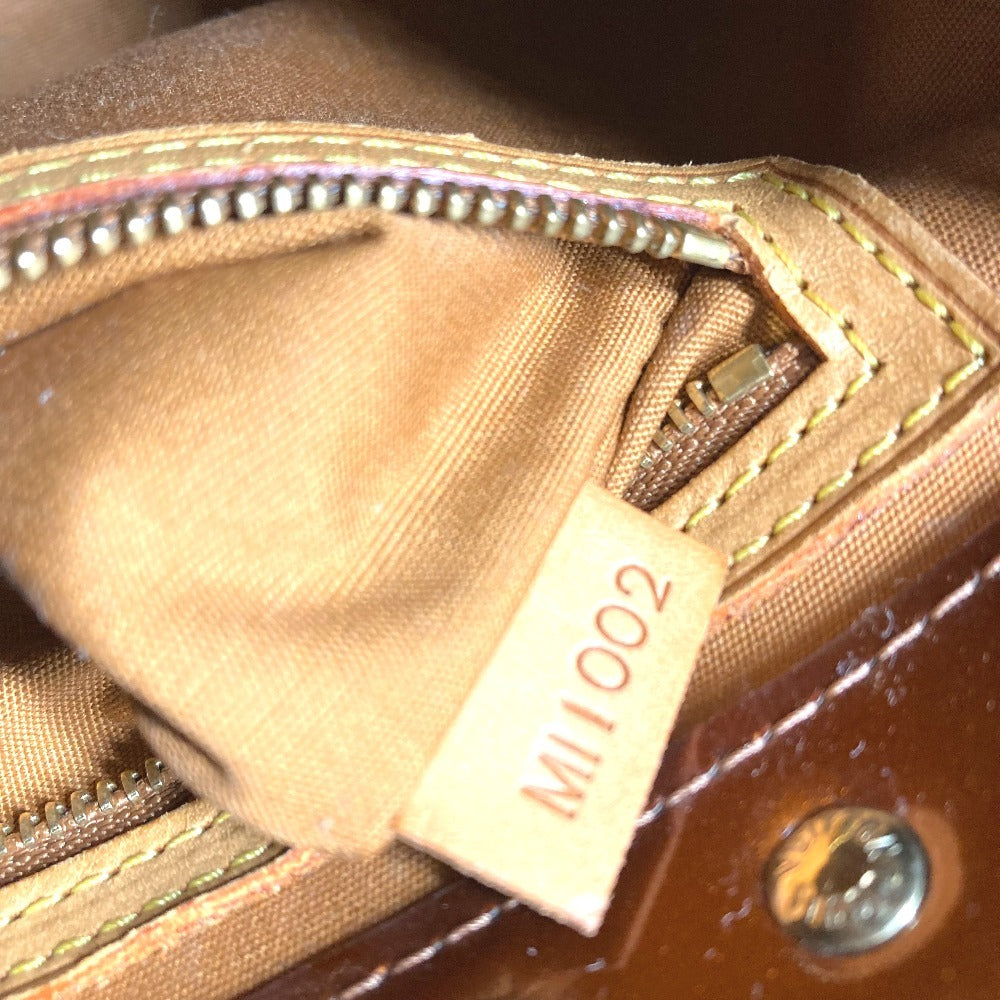 LOUIS VUITTON M91146 Monogram Vernis Reade PM Reade PM Bag Tote Bag Handbag Monogram Vernis Canvas Unisex Bronze Brown