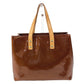 LOUIS VUITTON M91146 Monogram Vernis Reade PM Reade PM Bag Tote Bag Handbag Monogram Vernis Canvas Unisex Bronze Brown