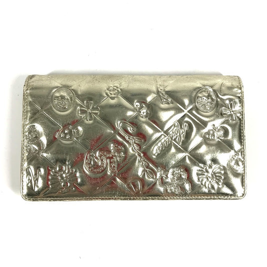 CHANEL A37151 CC ココマーク ロゴ アイコン 2つ折り ロングウォレット 長財布 レザー ユニセックス ゴールド