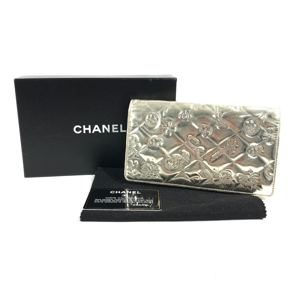 CHANEL A37151 CC ココマーク ロゴ アイコン 2つ折り ロングウォレット 長財布 レザー ユニセックス ゴールド