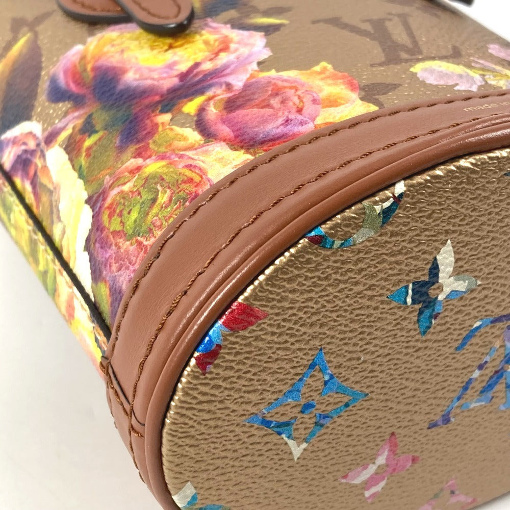 LOUIS VUITTON M81724 LVガーデン ナノバケット カバン 斜め掛け 2WAYバッグ ハンドバッグ ショルダーバッグ レザー レディース ゴールド