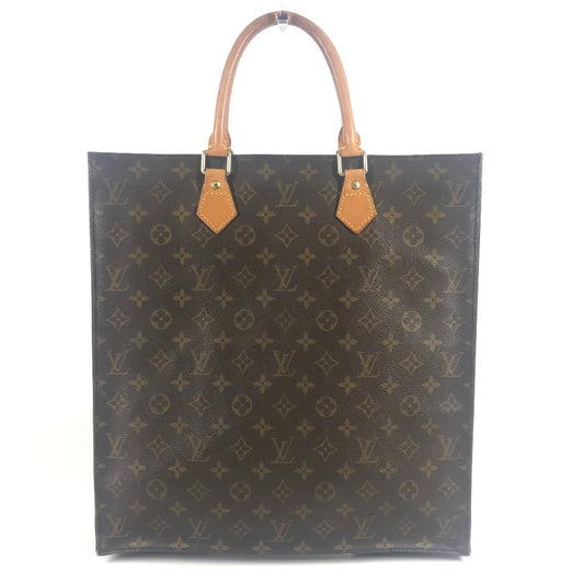 LOUIS VUITTON M51140 Monogram Sac Plat Tote Bag, Vertical Tote Handbag, Monogram Canvas, Unisex, Brown