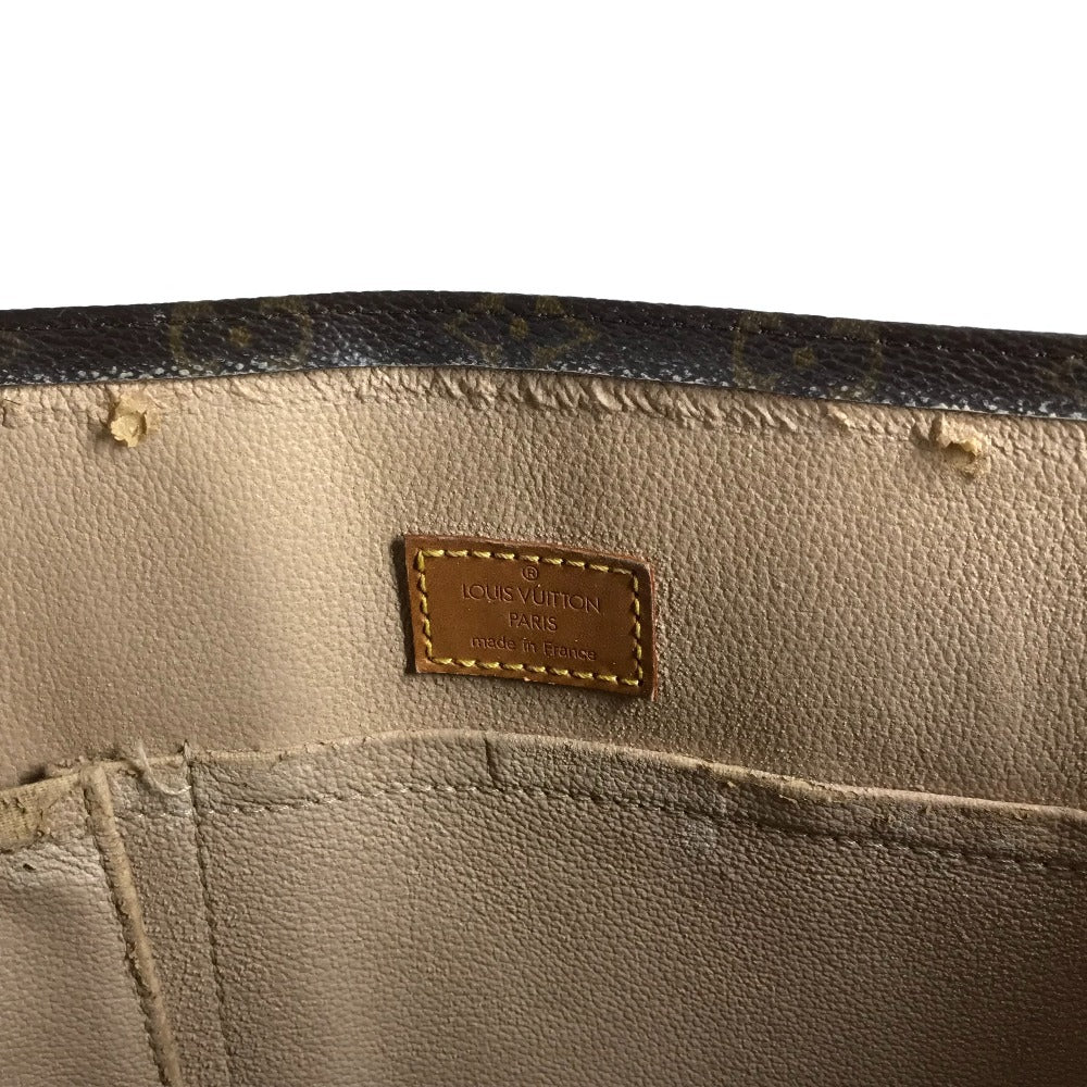 LOUIS VUITTON M51140 Monogram Sac Plat Tote Bag, Vertical Tote Handbag, Monogram Canvas, Unisex, Brown