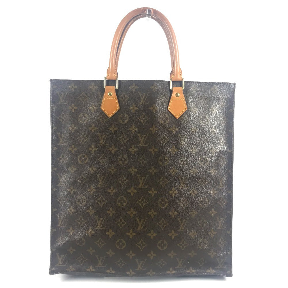 LOUIS VUITTON M51140 Monogram Sac Plat Tote Bag, Vertical Tote Handbag, Monogram Canvas, Unisex, Brown