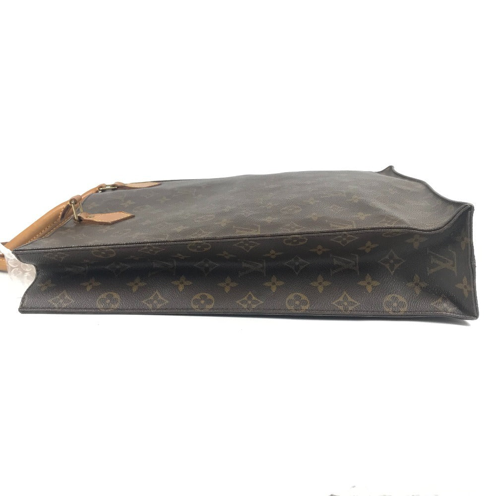 LOUIS VUITTON M51140 Monogram Sac Plat Tote Bag, Vertical Tote Handbag, Monogram Canvas, Unisex, Brown