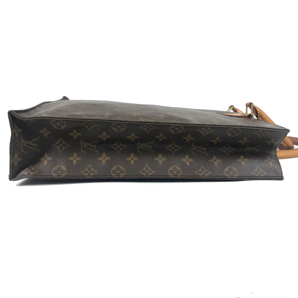 LOUIS VUITTON M51140 Monogram Sac Plat Tote Bag, Vertical Tote Handbag, Monogram Canvas, Unisex, Brown