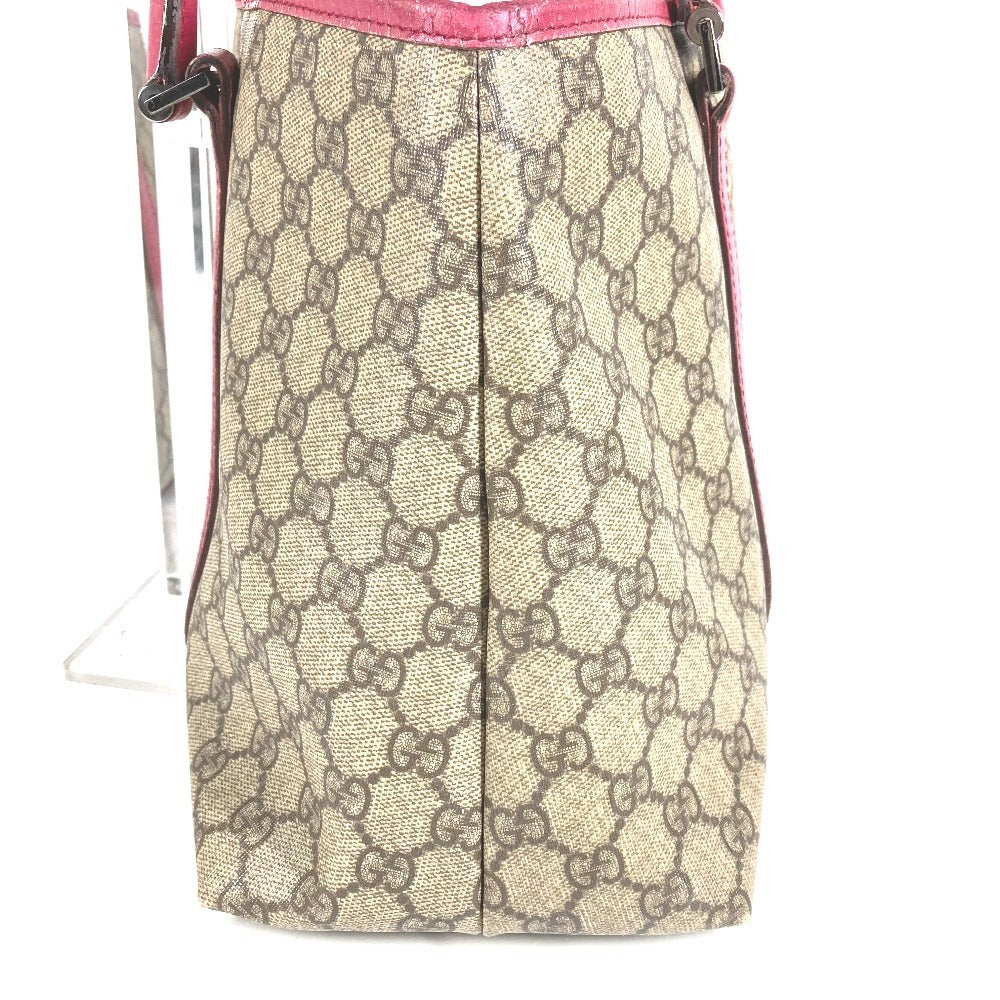 GUCCI 114595 ロゴ GGスプリーム カバン 肩掛け トートバッグ ショルダーバッグ GGスプリームキャンバス ユニセックス ピンク