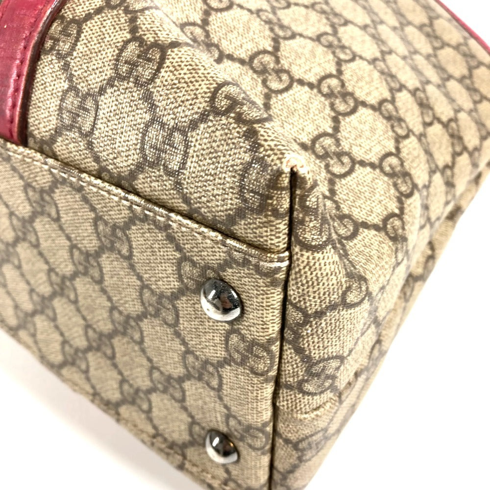 GUCCI 114595 ロゴ GGスプリーム カバン 肩掛け トートバッグ ショルダーバッグ GGスプリームキャンバス ユニセックス ピンク