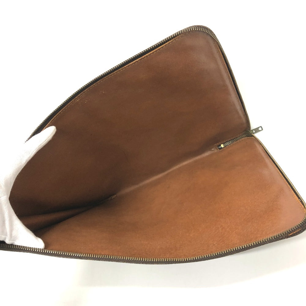 LOUIS VUITTON M53456 モノグラム ポッシュドキュマン カバン セカンドバッグ 書類ケース L字ファスナー クラッチバッグ モノグラムキャンバス ユニセックス ブラウン