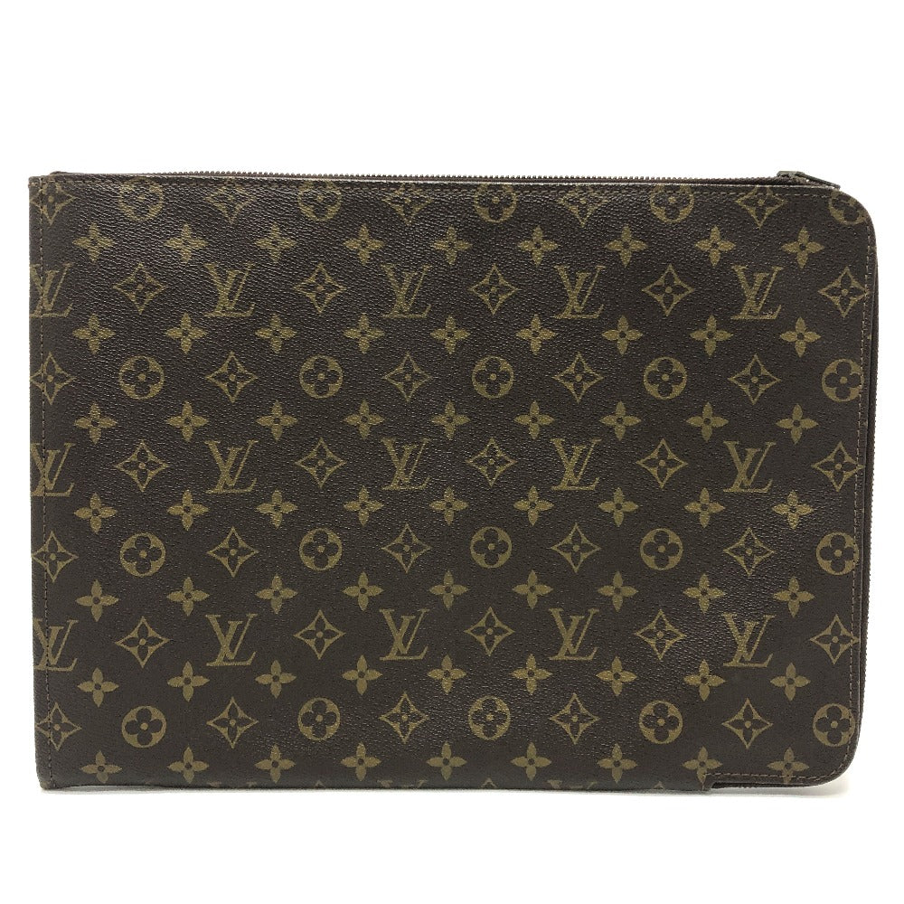 LOUIS VUITTON M53456 モノグラム ポッシュドキュマン カバン セカンドバッグ 書類ケース L字ファスナー クラッチバッグ モノグラムキャンバス ユニセックス ブラウン