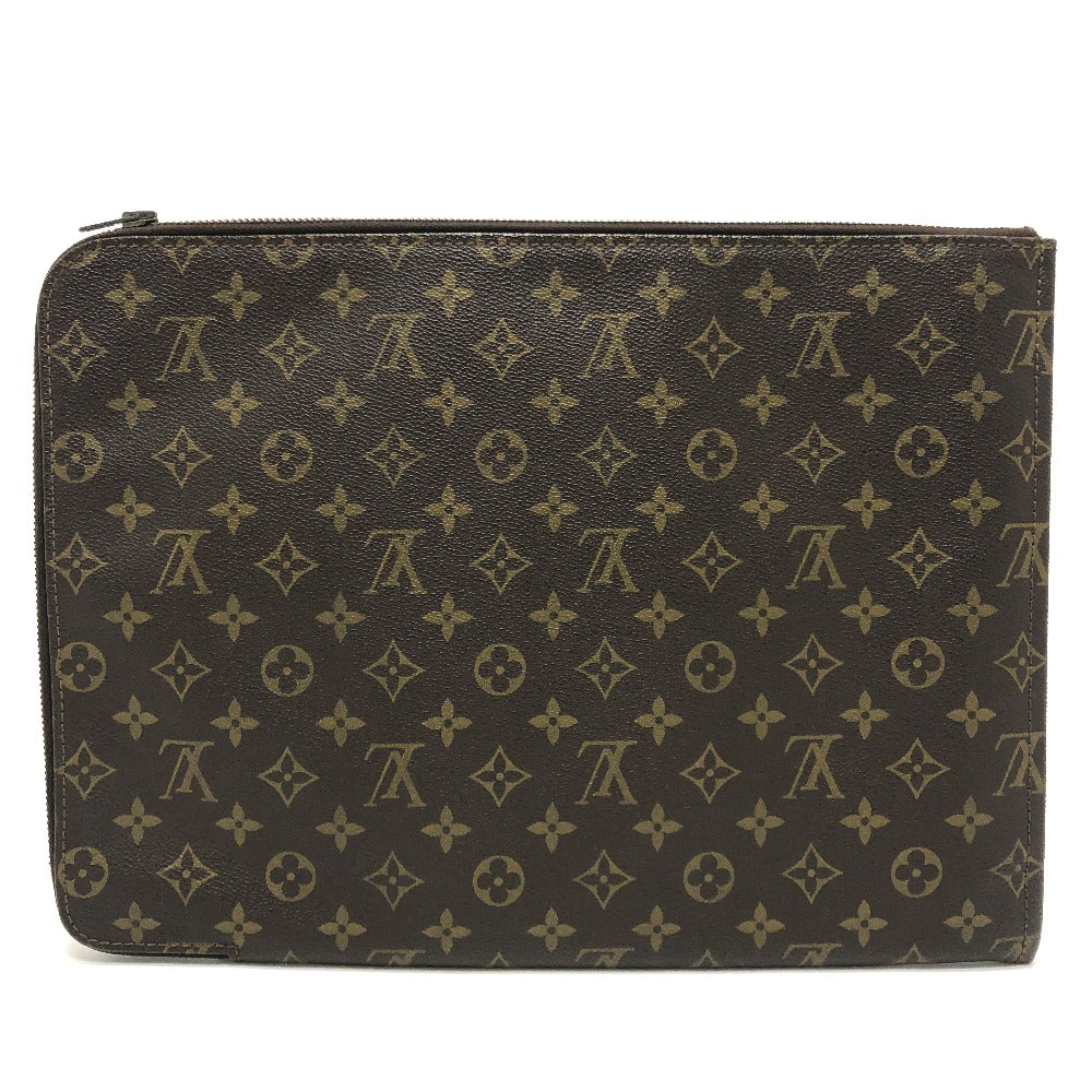 LOUIS VUITTON M53456 モノグラム ポッシュドキュマン カバン セカンドバッグ 書類ケース L字ファスナー クラッチバッグ モノグラムキャンバス ユニセックス ブラウン