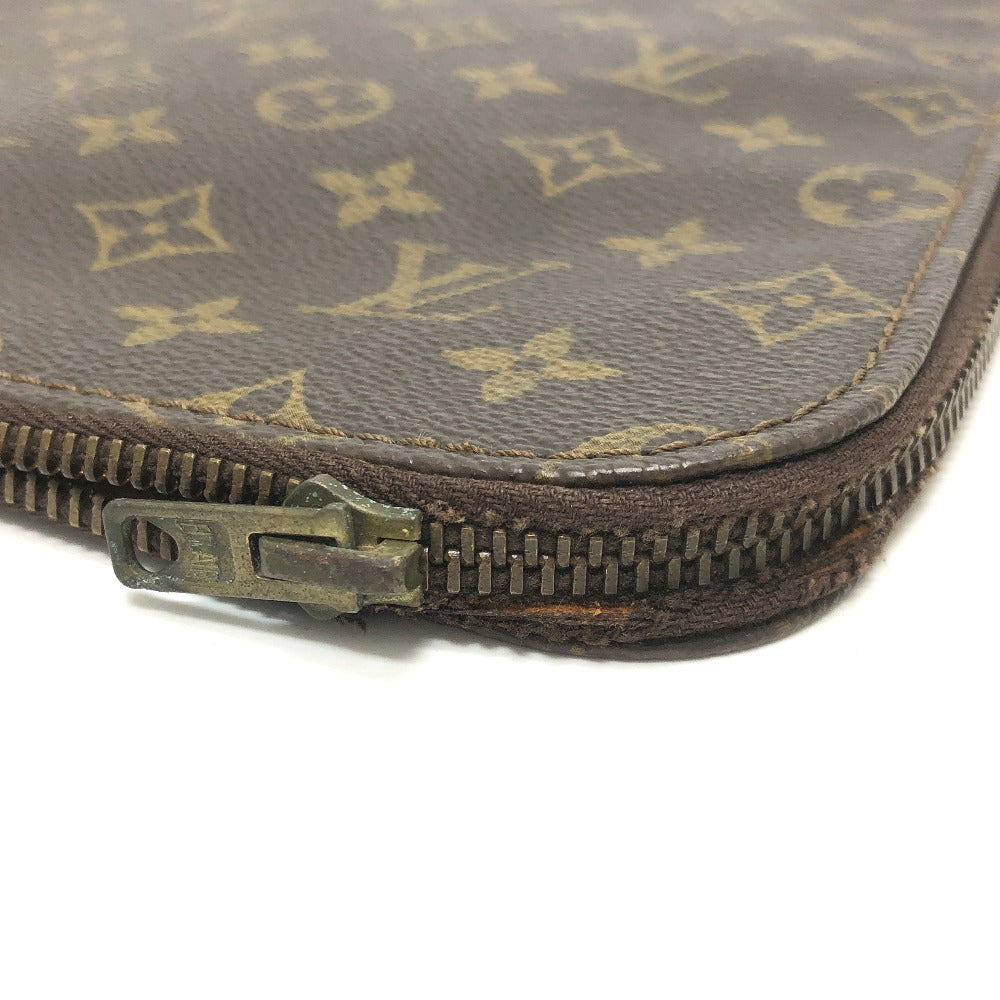 LOUIS VUITTON M53456 モノグラム ポッシュドキュマン カバン セカンドバッグ 書類ケース L字ファスナー クラッチバッグ モノグラムキャンバス ユニセックス ブラウン