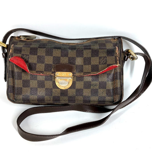 LOUIS VUITTON N60006 Damier Ravello GM Ravello GM Long Strap Crossbody Pochette Shoulder Bag Damier Canvas Women's Ebene Brown