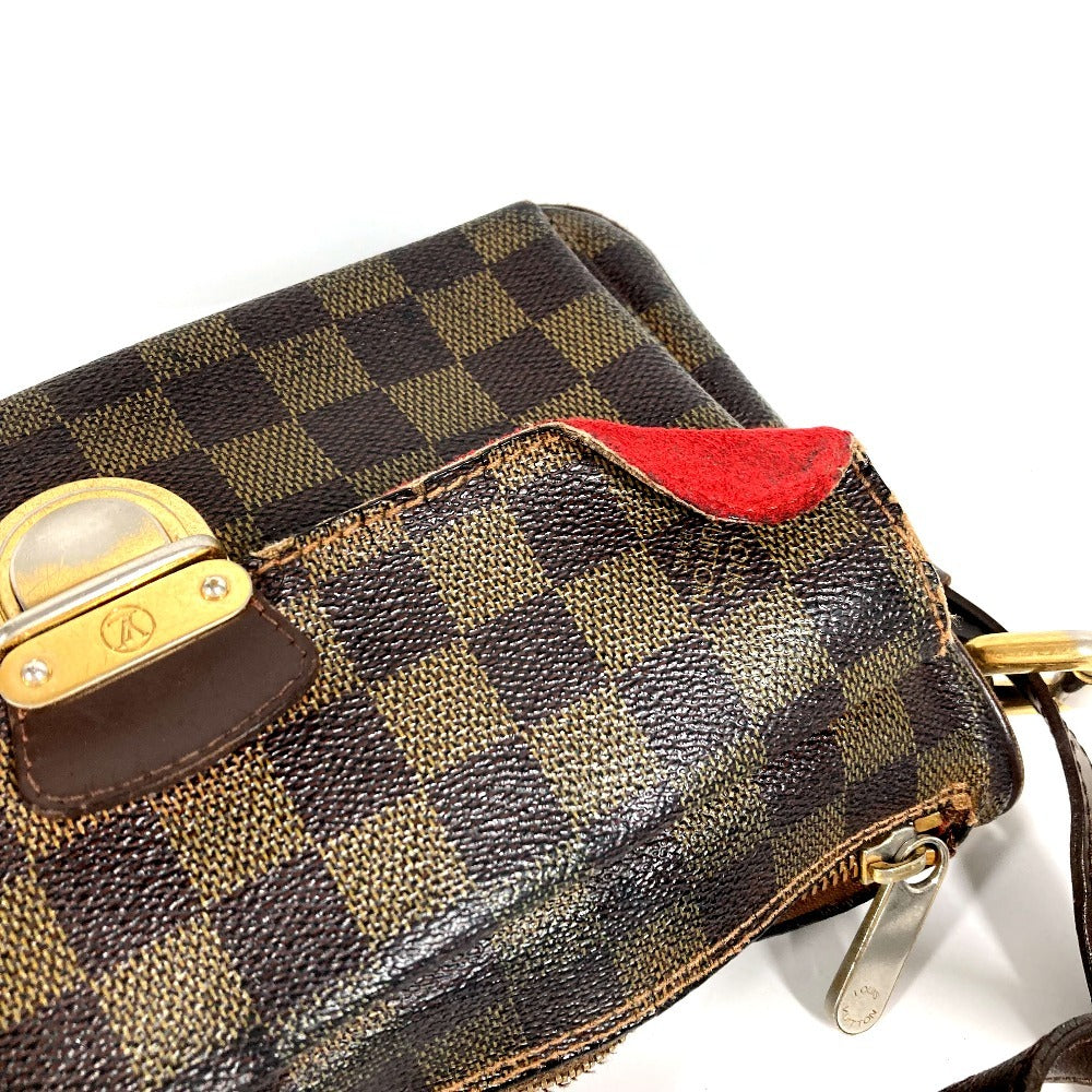 LOUIS VUITTON N60006 ダミエ ラヴェッロGM ラヴェッロ GM ロングストラップ 斜め掛け ポシェット ショルダーバッグ ダミエキャンバス レディース エベヌ ブラウン
