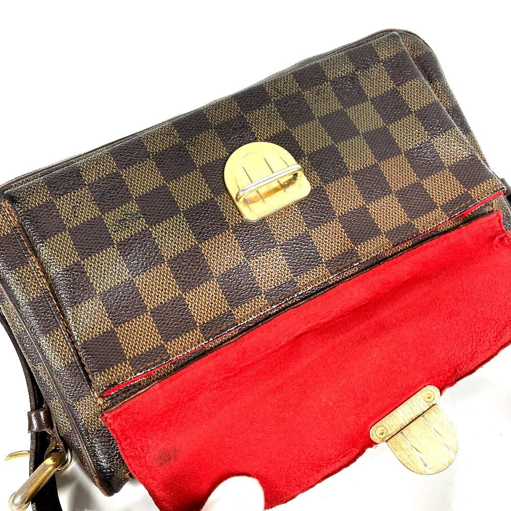 LOUIS VUITTON N60006 ダミエ ラヴェッロGM ラヴェッロ GM ロングストラップ 斜め掛け ポシェット ショルダーバッグ ダミエキャンバス レディース エベヌ ブラウン