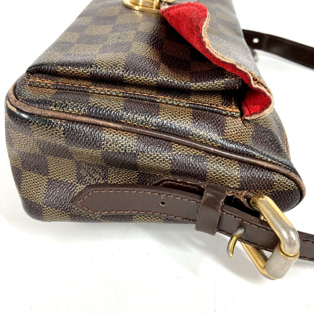 LOUIS VUITTON N60006 ダミエ ラヴェッロGM ラヴェッロ GM ロングストラップ 斜め掛け ポシェット ショルダーバッグ ダミエキャンバス レディース エベヌ ブラウン
