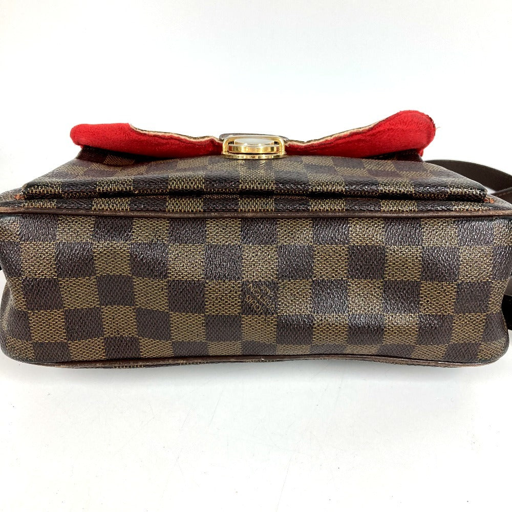 LOUIS VUITTON N60006 ダミエ ラヴェッロGM ラヴェッロ GM ロングストラップ 斜め掛け ポシェット ショルダーバッグ ダミエキャンバス レディース エベヌ ブラウン