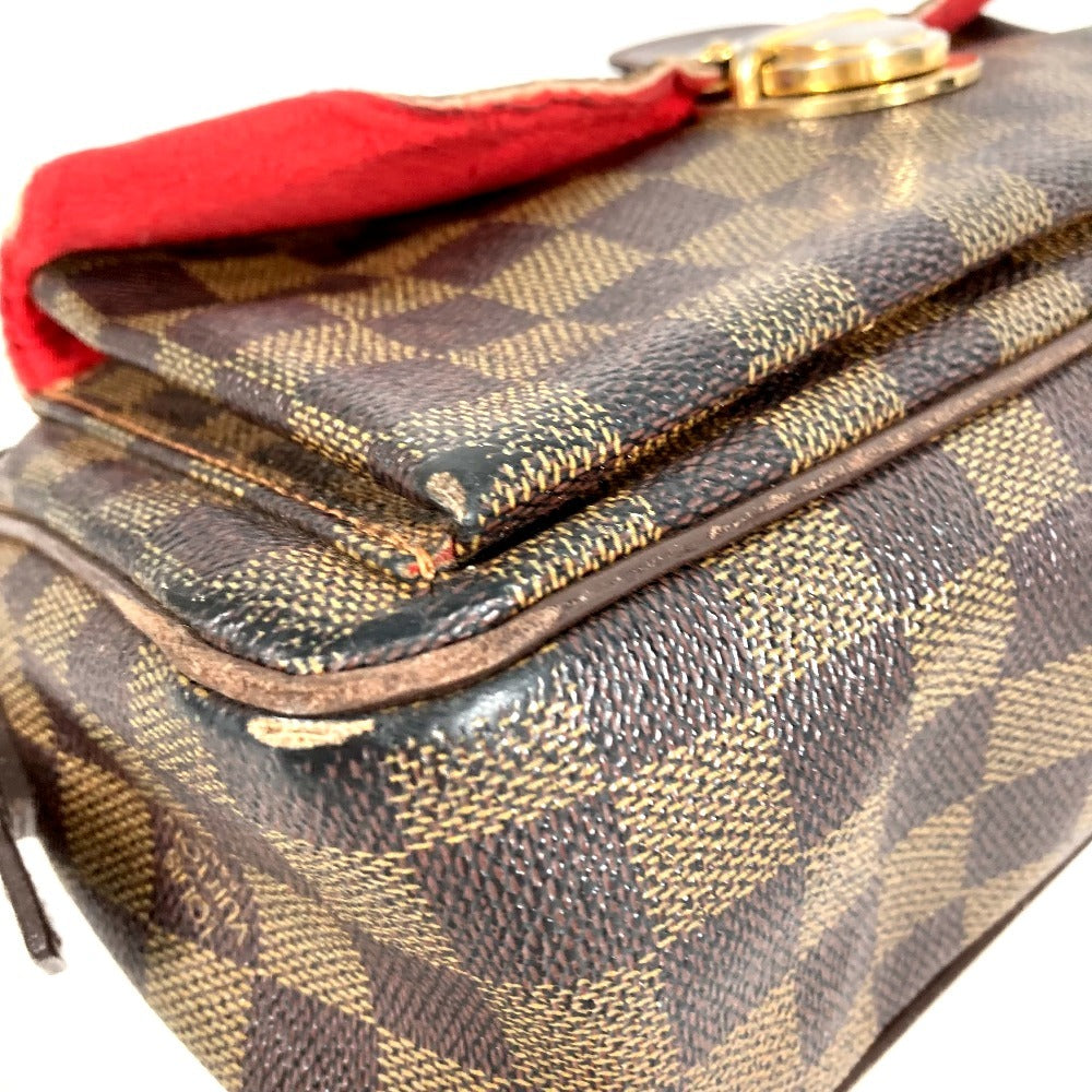 LOUIS VUITTON N60006 ダミエ ラヴェッロGM ラヴェッロ GM ロングストラップ 斜め掛け ポシェット ショルダーバッグ ダミエキャンバス レディース エベヌ ブラウン